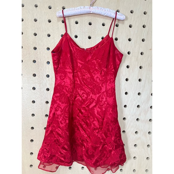 90s red mini dress - Picture 4 of 6
